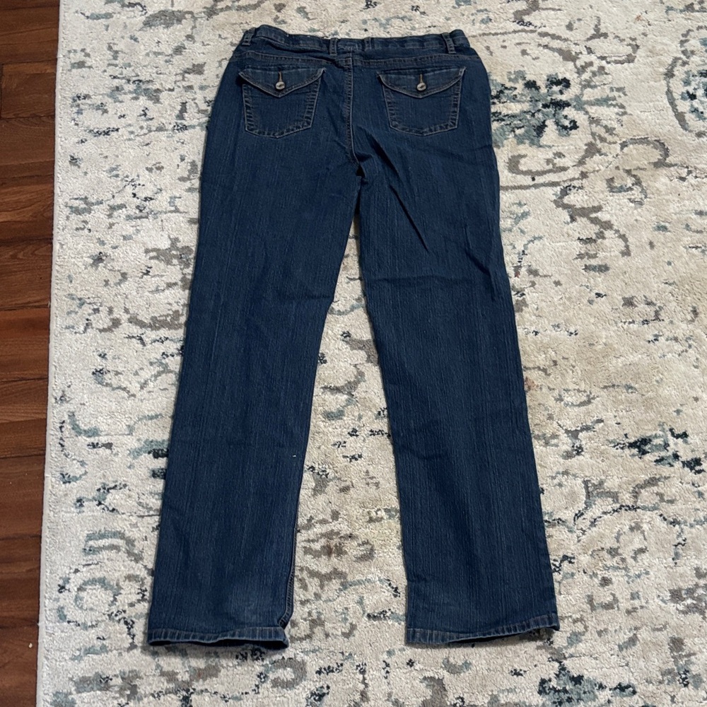 Cato Dark Blue Straight Leg Jeans - Picture 3 of 3